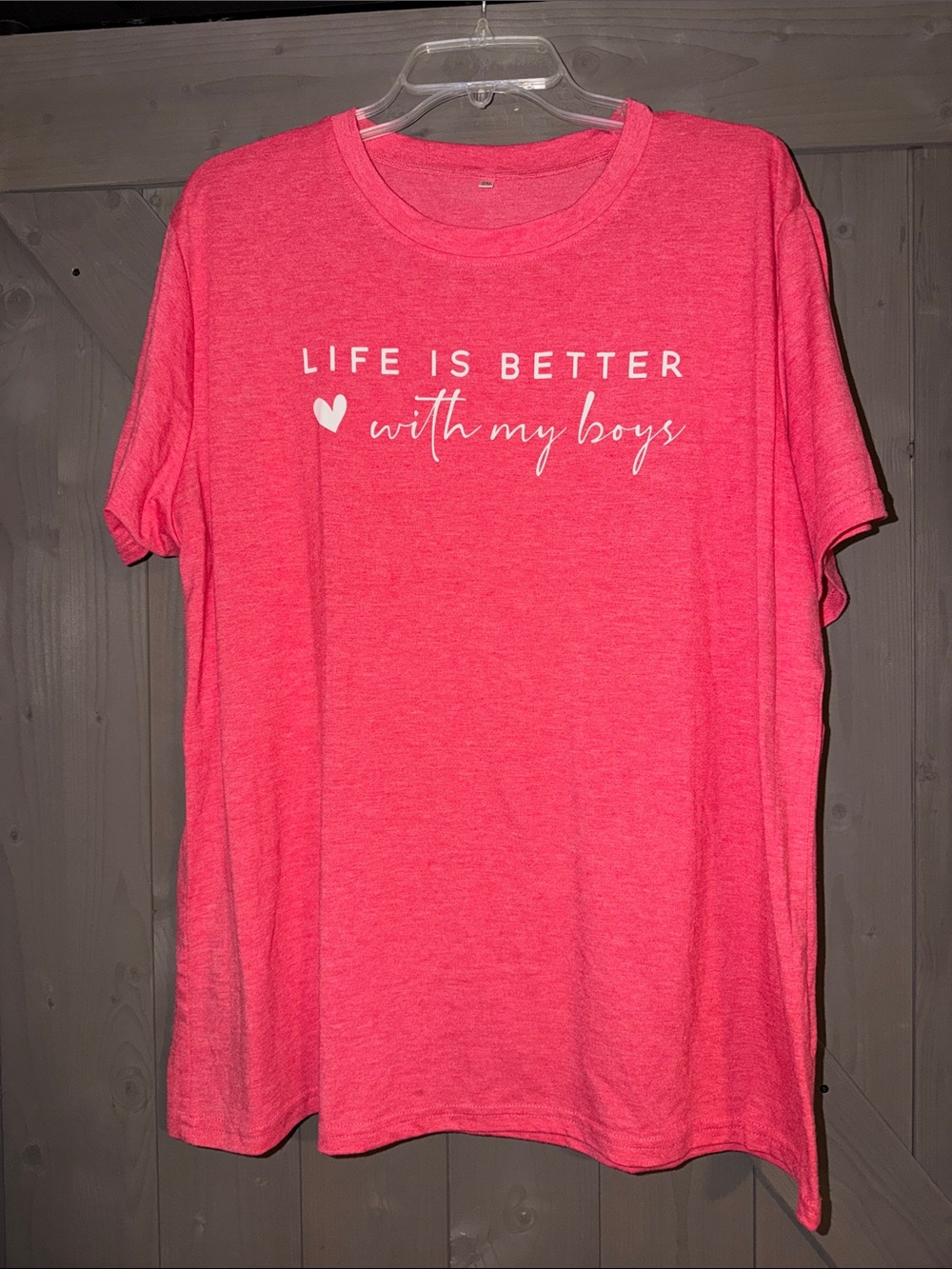 Bright Pink Mama 'Life Is Better With My Boys' Graphic Tee